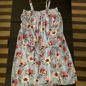 AS U WISH floral stripped summer dress